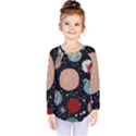 Space Galaxy Pattern Kids  Long Sleeve Tee View1