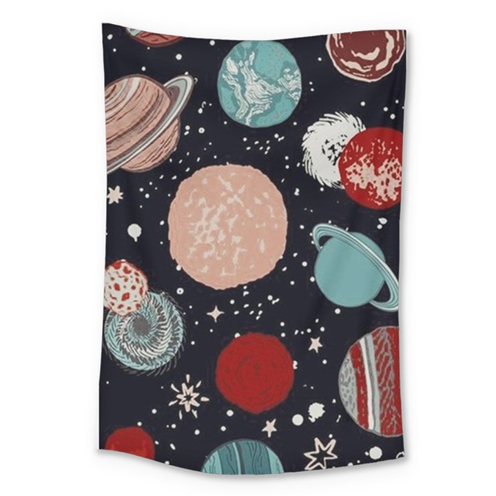 Space Galaxy Pattern Large Tapestry