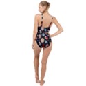 Space Galaxy Pattern High Neck One Piece Swimsuit View2