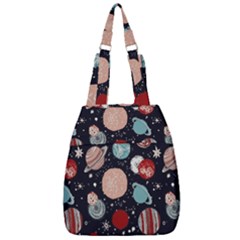 Space Galaxy Pattern Center Zip Backpack by Vaneshart