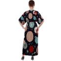 Space Galaxy Pattern V-Neck Boho Style Maxi Dress View2