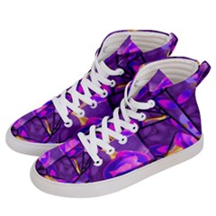 Background Wallpaper Flower Women s Hi-top Skate Sneakers by Vaneshart