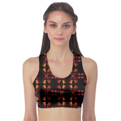 Christmas Bells Background Sports Bra by Vaneshart