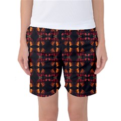 Christmas Bells Background Women s Basketball Shorts by Vaneshart