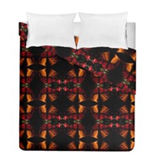 Christmas Bells Background Duvet Cover Double Side (full/ Double Size) by Vaneshart