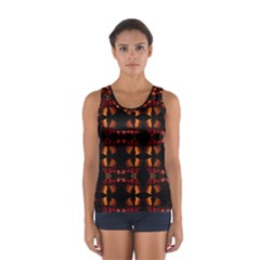 Christmas Bells Background Sport Tank Top  by Vaneshart