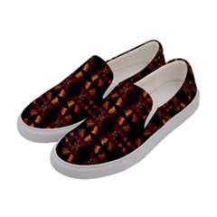 Christmas Bells Background Women s Canvas Slip Ons by Vaneshart