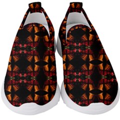 Christmas Bells Background Kids  Slip On Sneakers by Vaneshart