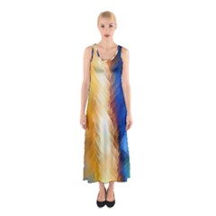 Abstract Paint Smears Sleeveless Maxi Dress by Vaneshart