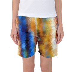 Abstract Paint Smears Women s Basketball Shorts by Vaneshart