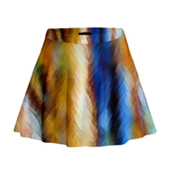 Abstract Paint Smears Mini Flare Skirt by Vaneshart