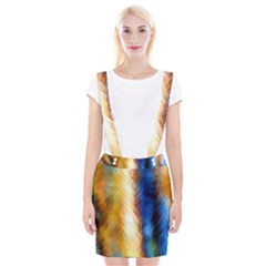 Abstract Paint Smears Braces Suspender Skirt by Vaneshart