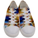 Abstract Paint Smears Women s Low Top Canvas Sneakers View1