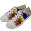 Abstract Paint Smears Women s Low Top Canvas Sneakers View2