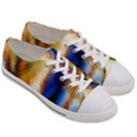 Abstract Paint Smears Women s Low Top Canvas Sneakers View3