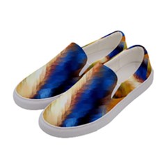 Abstract Paint Smears Women s Canvas Slip Ons by Vaneshart