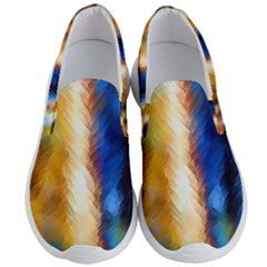 Abstract Paint Smears Men s Lightweight Slip Ons by Vaneshart