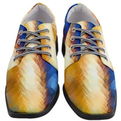 Abstract Paint Smears Women Heeled Oxford Shoes by Vaneshart