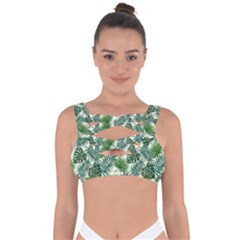 Leaves Tropical Wallpaper Foliage Bandaged Up Bikini Top