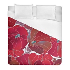 Floral Pattern Background Duvet Cover (full/ Double Size) by Vaneshart