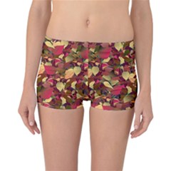 Floral Pattern Design Reversible Boyleg Bikini Bottoms by Vaneshart