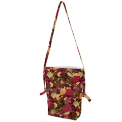 Floral Pattern Design Folding Shoulder Bag by Vaneshart