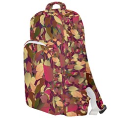 Floral Pattern Design Double Compartment Backpack by Vaneshart