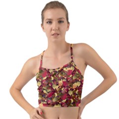 Floral Pattern Design Mini Tank Bikini Top