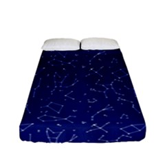 Constellations Pattern Fitted Sheet (full/ Double Size) by Vaneshart