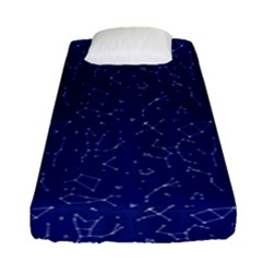 Constellations Pattern Fitted Sheet (single Size) by Vaneshart