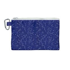 Constellations Pattern Canvas Cosmetic Bag (medium) by Vaneshart