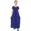 Constellations Pattern Kids  Short Sleeve Maxi Dress View1