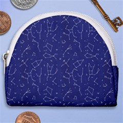 Constellations Pattern Horseshoe Style Canvas Pouch by Vaneshart