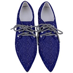 Constellations Pattern Women s Pointed Oxford Shoes