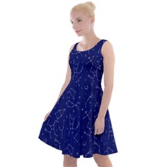 Constellations Pattern Knee Length Skater Dress by Vaneshart