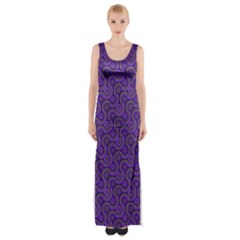 Iris Retrowheel Thigh Split Maxi Dress by Vaneshart