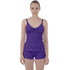 Iris Retrowheel Tie Front Two Piece Tankini by Vaneshart