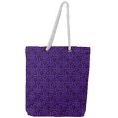 Iris Retrowheel Full Print Rope Handle Tote (large) by Vaneshart