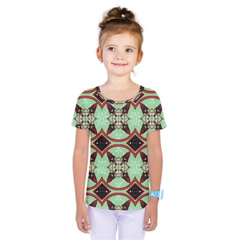 Christmas Pattern Kids  One Piece Tee by Vaneshart