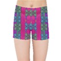 Flowers In A Rainbow Liana Forest Festive Kids  Sports Shorts View1