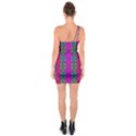 Flowers In A Rainbow Liana Forest Festive One Soulder Bodycon Dress View2