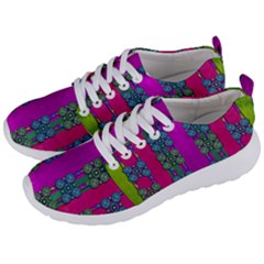 Flowers In A Rainbow Liana Forest Festive Men s Lightweight Sports Shoes by pepitasart