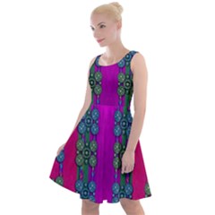 Flowers In A Rainbow Liana Forest Festive Knee Length Skater Dress