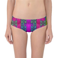 Flowers In A Rainbow Liana Forest Festive Classic Bikini Bottoms by pepitasart