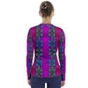 Flowers In A Rainbow Liana Forest Festive V-Neck Long Sleeve Top View2