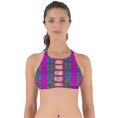 Flowers In A Rainbow Liana Forest Festive Perfectly Cut Out Bikini Top