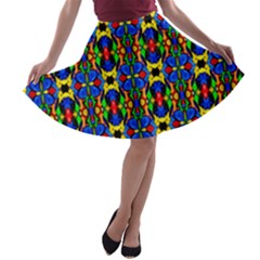 Abstract 36 A-line Skater Skirt by ArtworkByPatrick