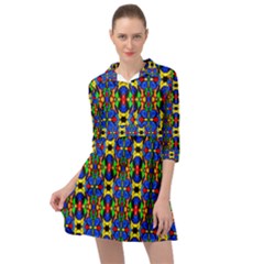 Abstract 36 Mini Skater Shirt Dress