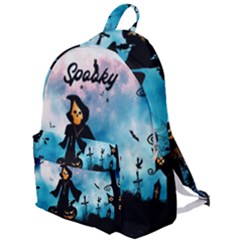 Funny Halloween Design With Skeleton, Pumpkin And Owl The Plain Backpack