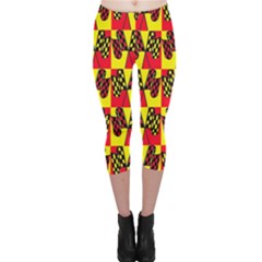 Race Flag Capri Leggings 